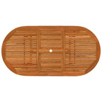 Juego de comedor para jardín 5 pzas madera maciza de eucalipto