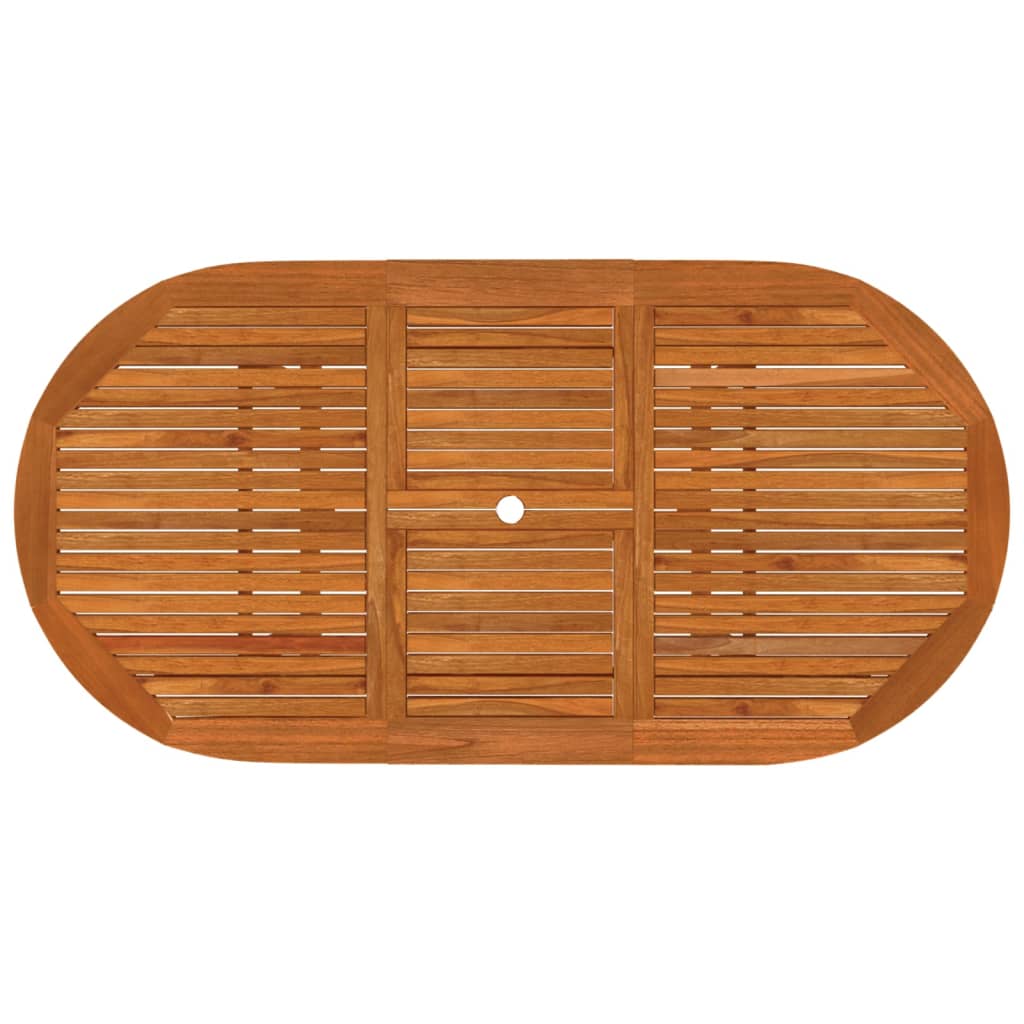 Juego de comedor para jardín 5 pzas madera maciza de eucalipto