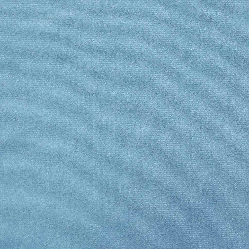 Hocker redondo azul claro terciopelo