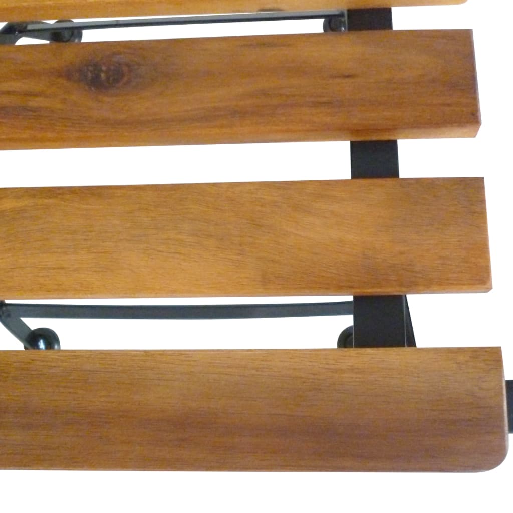 Sillas de jardín plegables 4 uds madera maciza acacia y acero