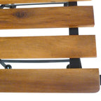 Sillas de jardín plegables 4 uds madera maciza acacia y acero