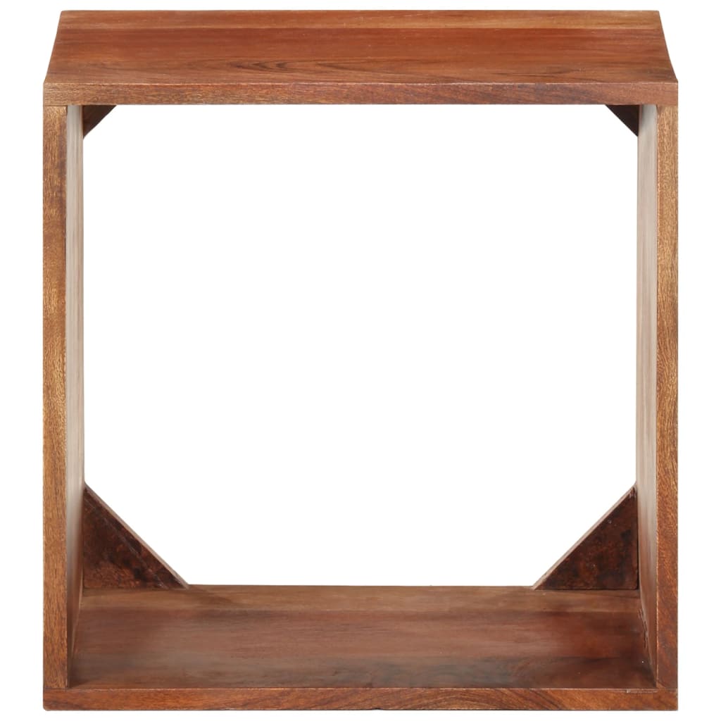 Estante de pared madera maciza de acacia 40x30x40 cm