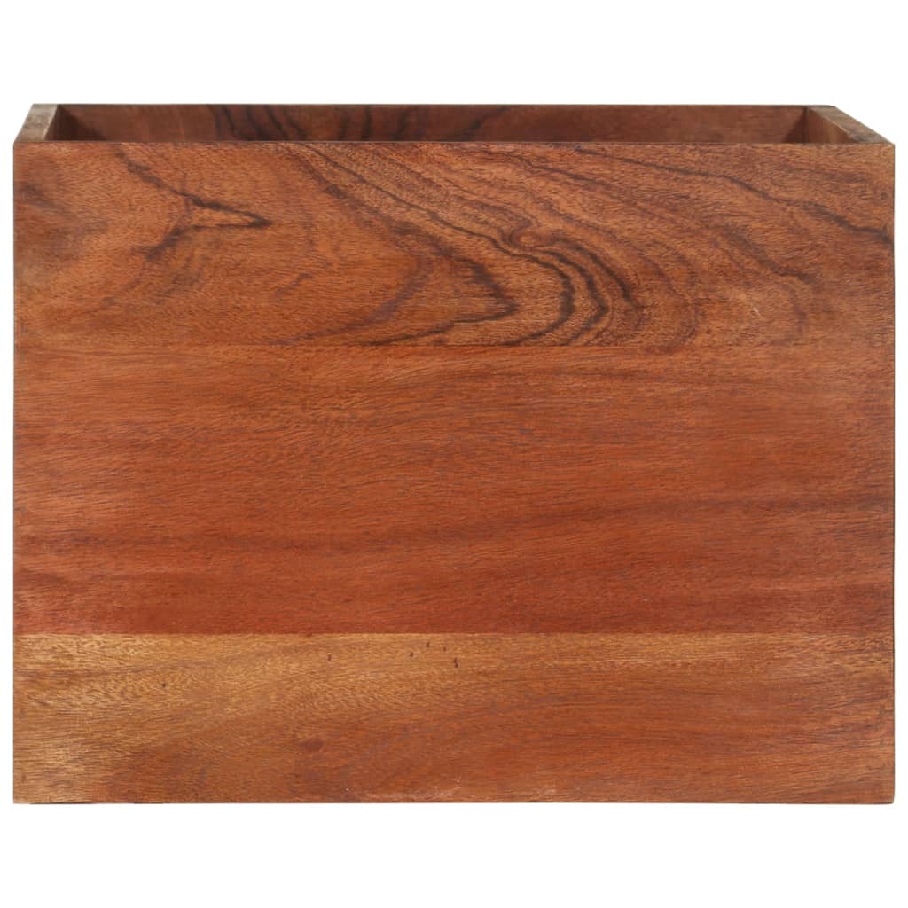 Estante de pared madera maciza de acacia 40x30x40 cm