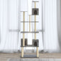 Arrancador para gatos com postes de sisal cinza claro 188 cm