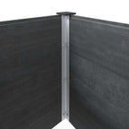 Arriate de WPC gris 200x100x54 cm