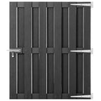 Puerta de jardín de WPC gris 100x112 cm