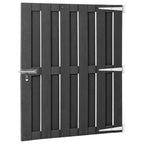 Puerta de jardín de WPC gris 100x112 cm