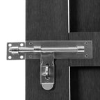 Puerta de jardín de WPC gris 100x112 cm