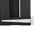 Puerta de jardín de WPC gris 100x112 cm