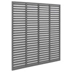 Valla de lamas WPC gris 180x180 cm