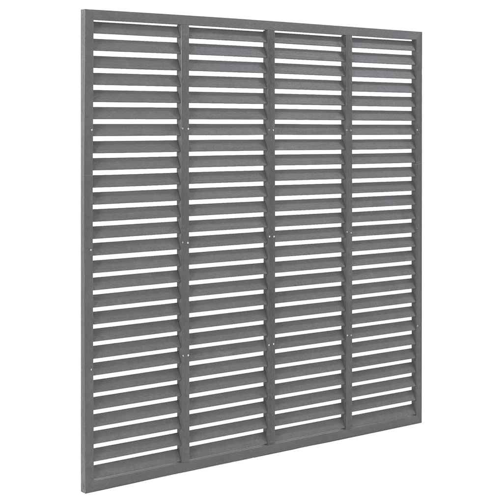 Valla de lamas WPC gris 180x180 cm