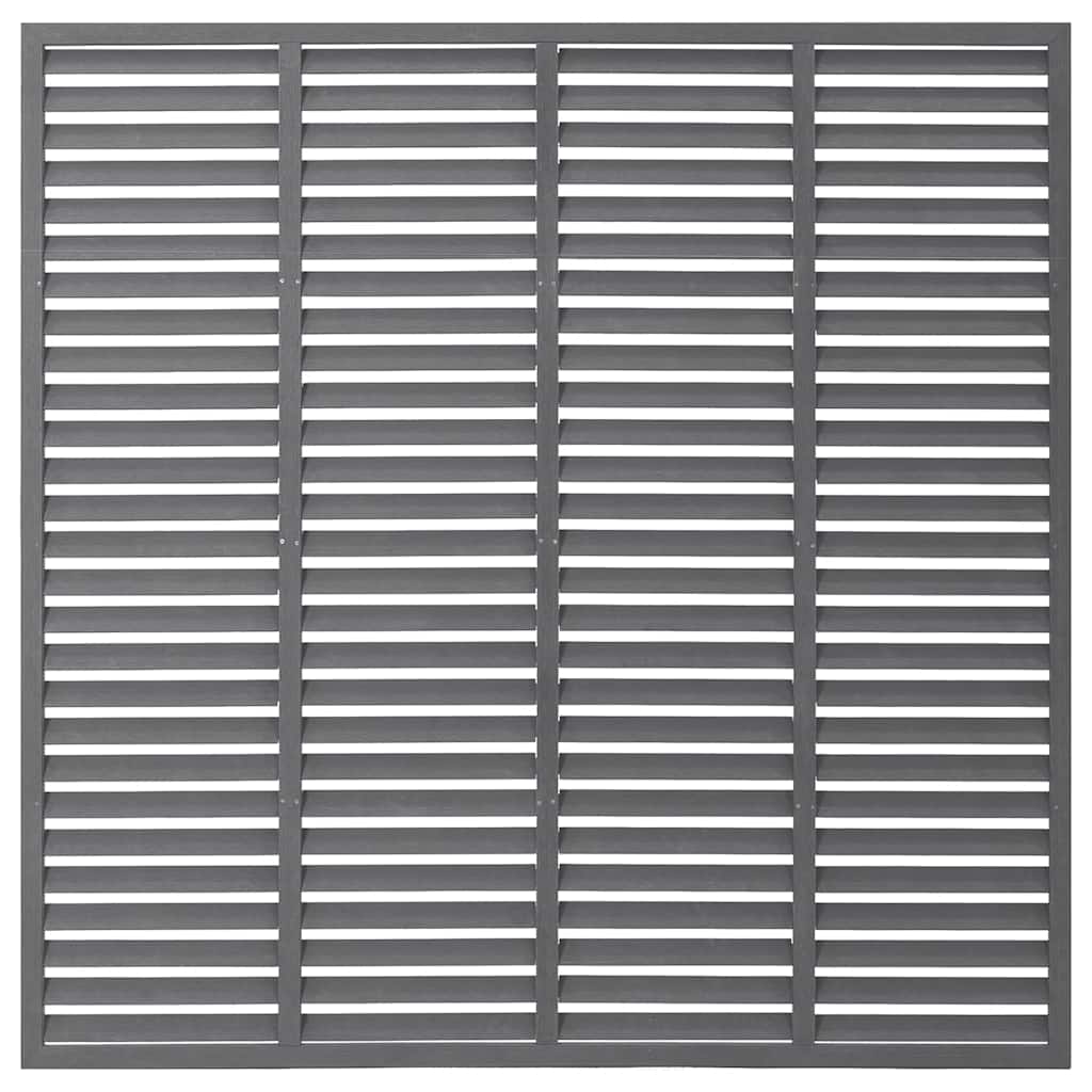 Valla de lamas WPC gris 180x180 cm