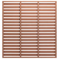 Panel de valla con 1 poste WPC marrón 180x180 cm