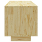 Mueble de TV de madera maciza de pino 110x30x33,5 cm