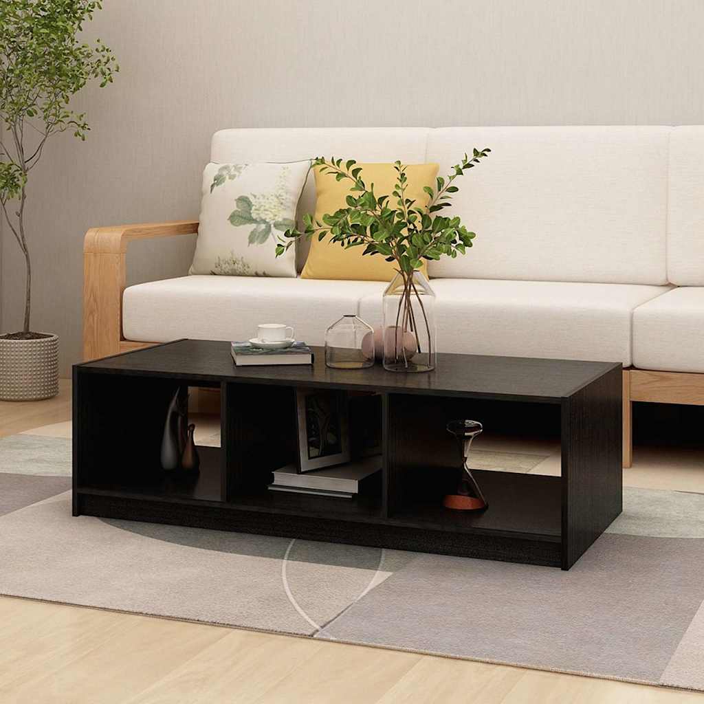 Solid fir wood coffee table 110x50x33.5 cm