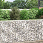 Arriates de gaviones 3 unidades hierro 30x30x100 cm