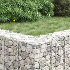 Arriates de gaviones 3 unidades hierro 30x30x100 cm