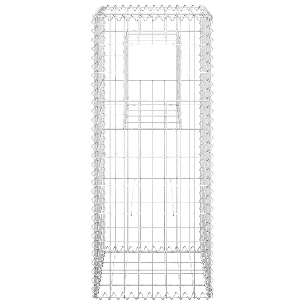 Cesta poste de gaviones de hierro 40x40x100 cm