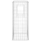 Cestas postes de gaviones 2 unidades hierro 40x40x100 cm