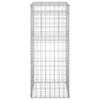 Cestas postes de gaviones 2 unidades hierro 40x40x100 cm