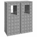 Cestas postes de gaviones 2 unidades hierro 40x40x100 cm