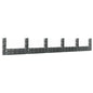 Cesta de gaviones forma de U 2 postes de hierro 140x20x100 cm