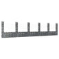 Cesta de gaviones forma de U 2 postes de hierro 140x20x100 cm