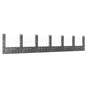 Cesta de gaviones forma de U 2 postes de hierro 140x20x100 cm