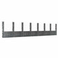 Cesta de gaviones forma de U 2 postes de hierro 140x20x100 cm