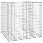 Muro gaviones para contenedor basura galvanizado 110x100x110 cm