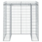 Muro de gaviones para contenedor de basura hierro 110x91x120 cm