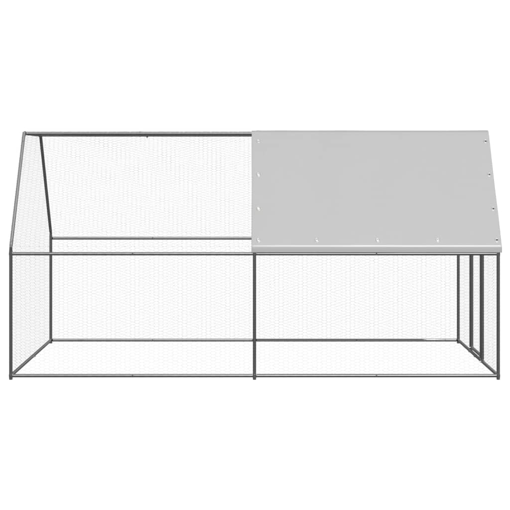 Jaula gallinero de exterior de acero galvanizado 2x4x2 m