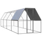 Jaula gallinero de exterior de acero galvanizado 2x4x2 m