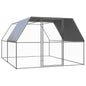 Gaiola de galinhas de exterior em aço galvanizado 3x4x2 m