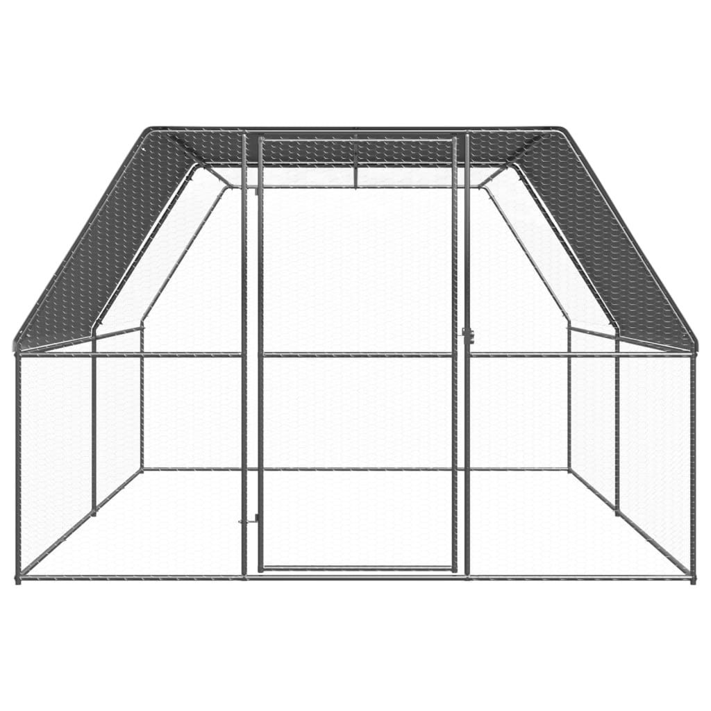 Jaula gallinero de exterior de acero galvanizado 3x4x2 m
