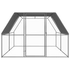 Jaula gallinero de exterior de acero galvanizado 3x4x2 m