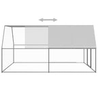 Jaula gallinero de exterior de acero galvanizado 3x4x2 m