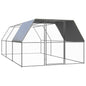 Gaiola de galinhas de exterior em aço galvanizado 3x4x2 m