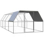 Gaiola de galinhas de exterior em aço galvanizado 3x4x2 m