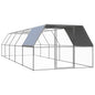 Jaula gallinero de exterior de acero galvanizado 2x4x2 m