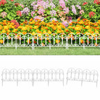Borduras de jardín 17 unidades PP blanco 10 m