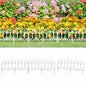 Garden edging 17 pcs PP white 10 m