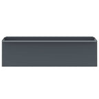 Jardineras para europalés 12 uds PP gris 36x13,5x9,5 cm