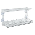 Comedero de pájaros para ventanas 2 uds acrílico 30x12x15 cm