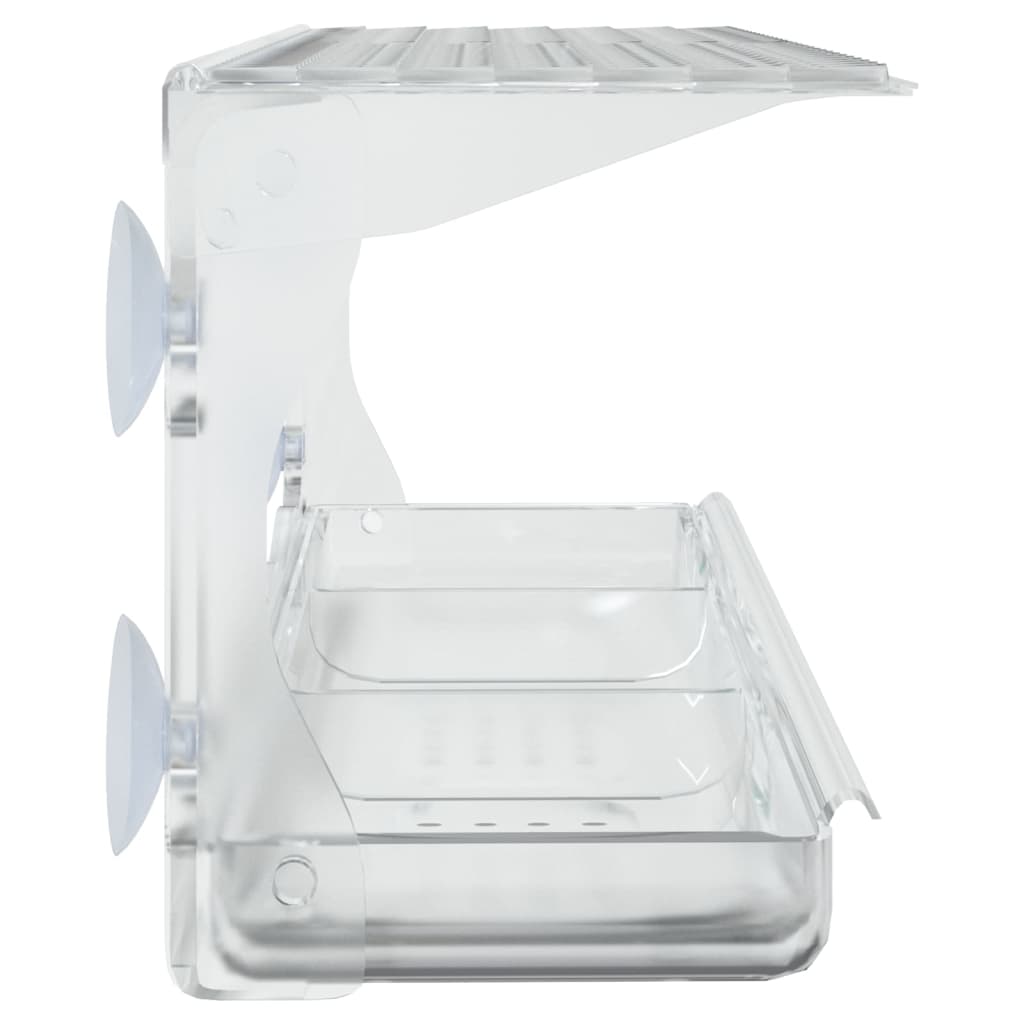 Comedero de pájaros para ventanas 2 uds acrílico 30x12x15 cm