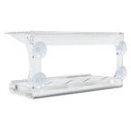 Comedero de pájaros para ventanas 2 uds acrílico 30x12x15 cm