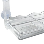 Comedero de pájaros para ventanas 2 uds acrílico 30x12x15 cm