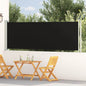Toldo lateral retráctil de jardín azul 100x300 cm