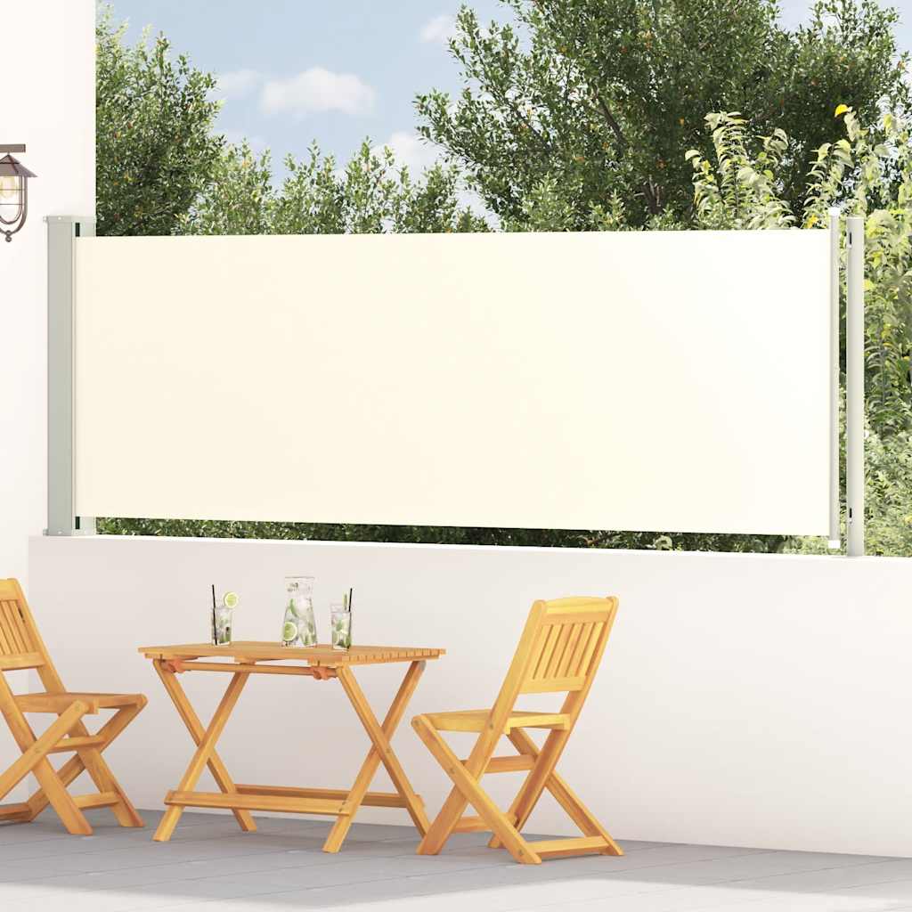 Blue Retractable Garden Side Awning 100x300 cm
