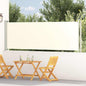 Toldo lateral retráctil de jardín azul 100x300 cm